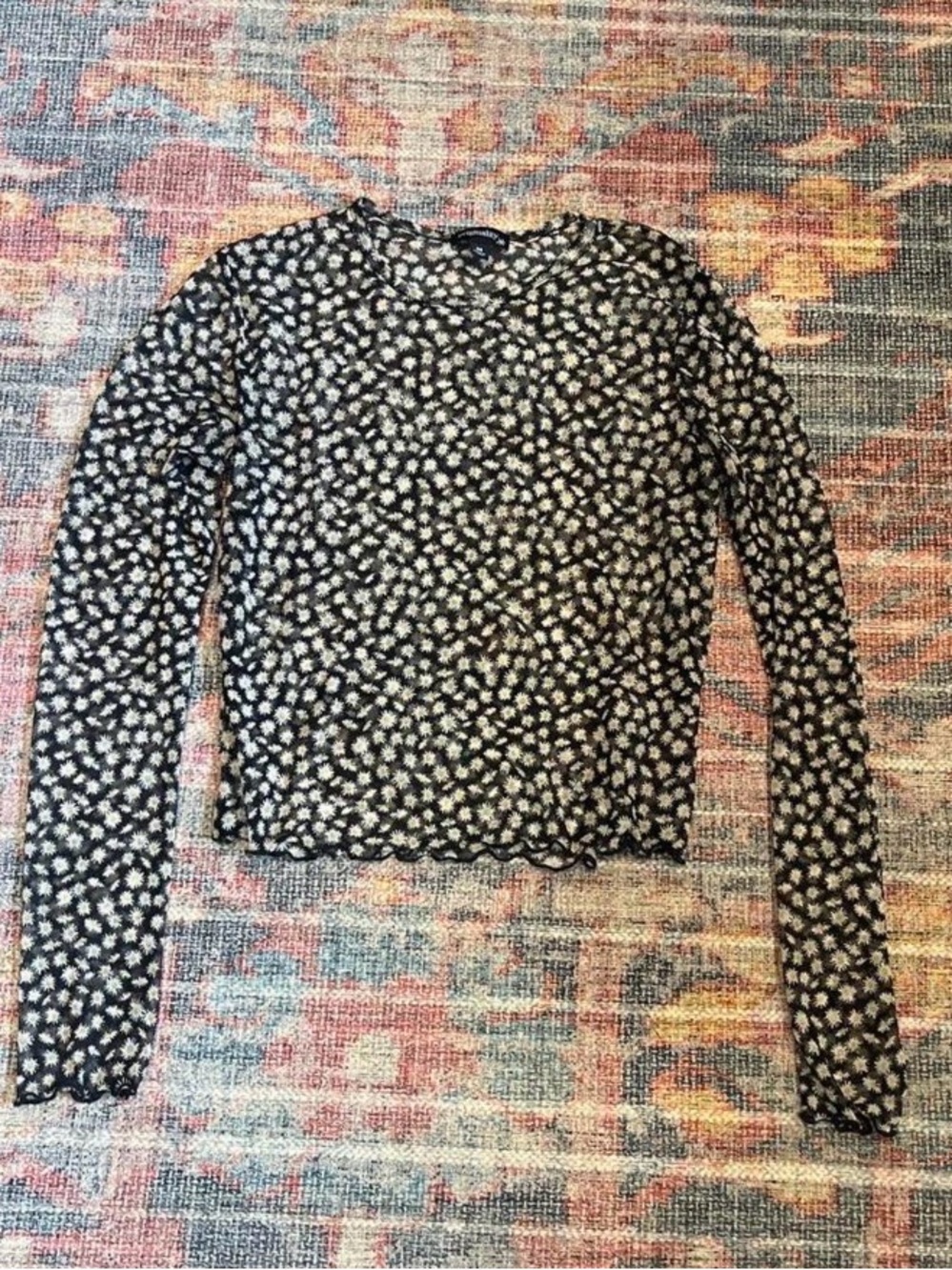 flower mesh top